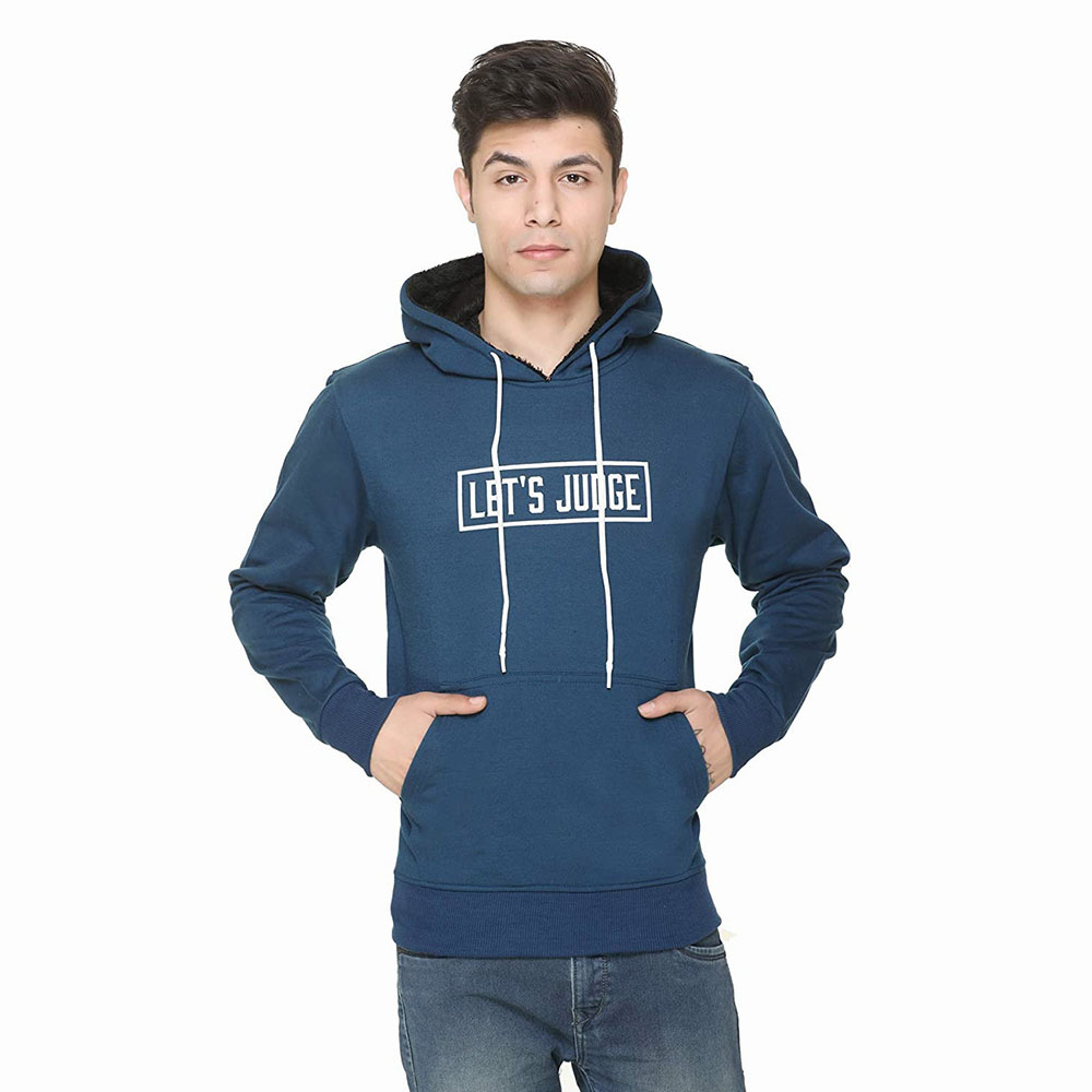 New Arrival Custom Wholesale Blank 300 Gsm Heavyweight 100% Cotton Fleece Pullover Men Hoodie In Bulk